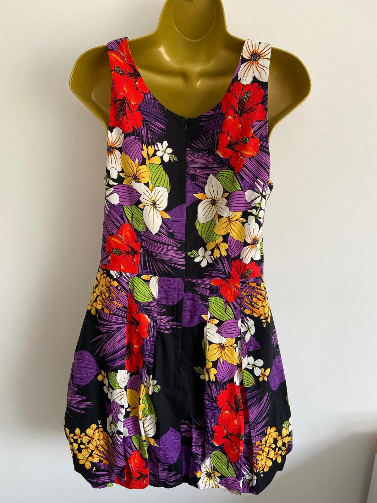Fever London Size 14 Floral Puff Skirt Dress