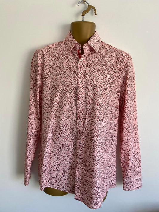 VENTI Modern Fit 15.5" (39) Ditsy Print Men's Shirt