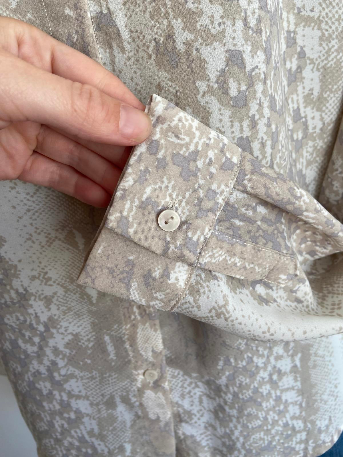 New Look Size 8 Snakeskin Print Shirt