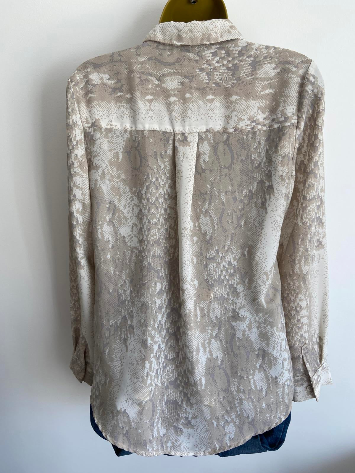 New Look Size 8 Snakeskin Print Shirt
