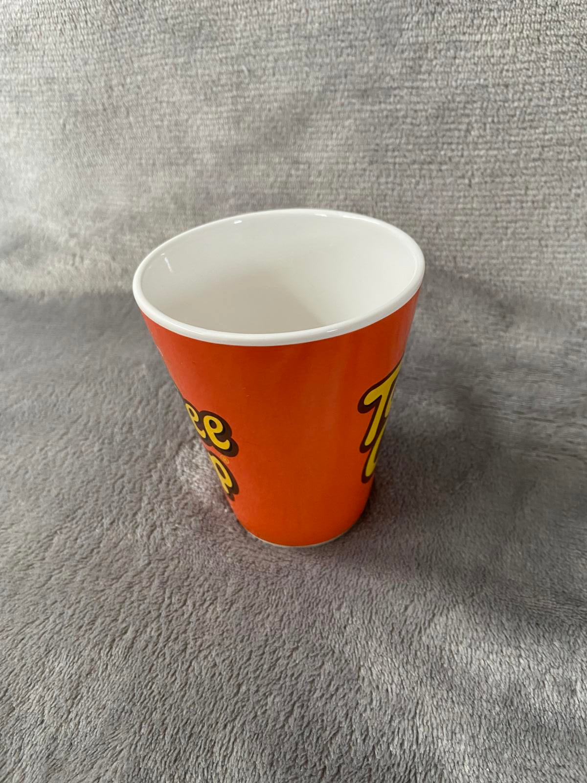 Vintage Nestle Toffee Crisp Orange Ceramic Mug Retro Confectionery Coffee Cup