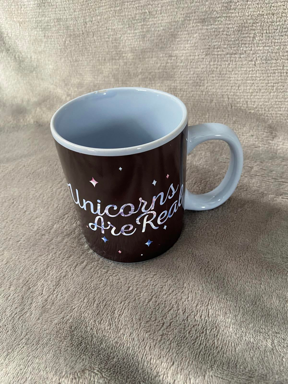 Unicorns Are Real Mug Black Magic Glitter Star Coffee Cup Tea Mug Home Decor