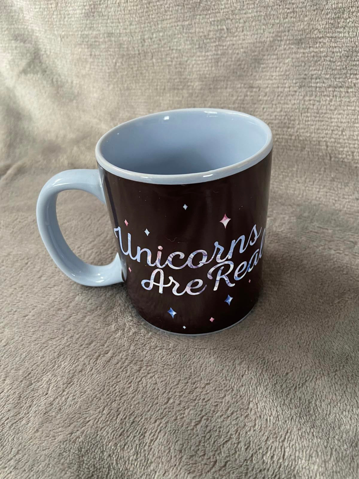 Unicorns Are Real Mug Black Magic Glitter Star Coffee Cup Tea Mug Home Decor