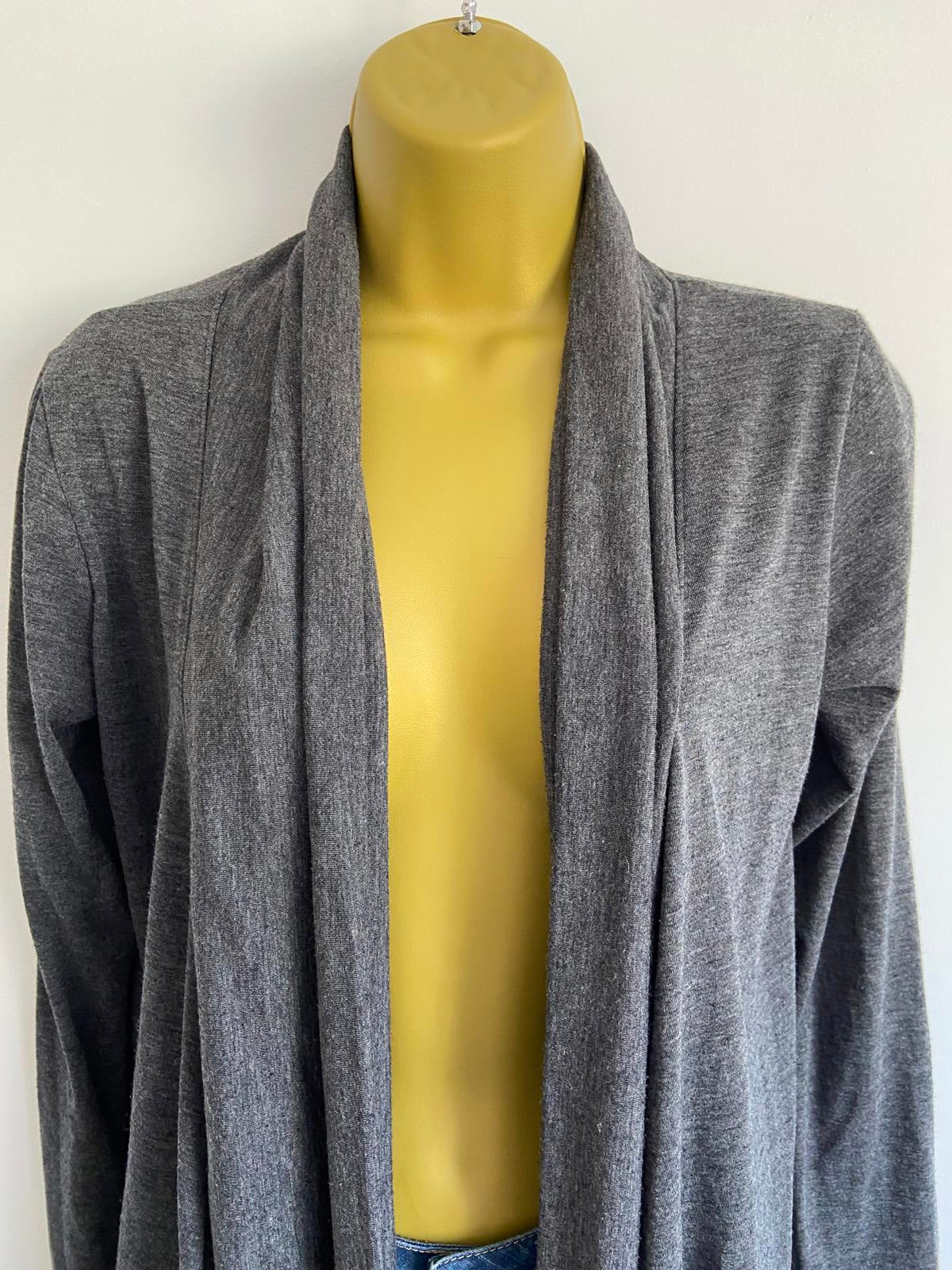 REVOLVER Los Angeles Dark Grey Open Front Cardigan - Small