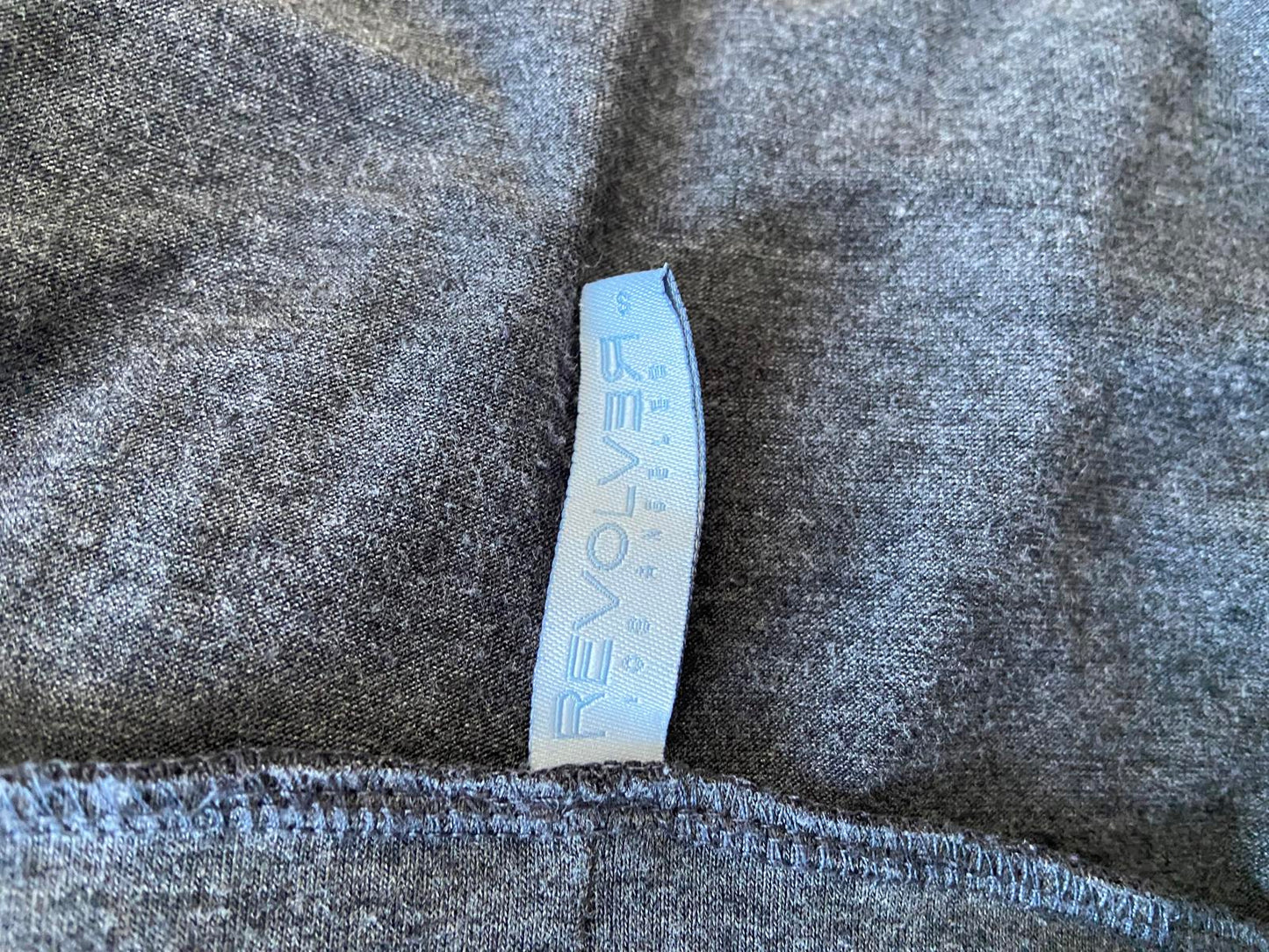 REVOLVER Los Angeles Dark Grey Open Front Cardigan - Small