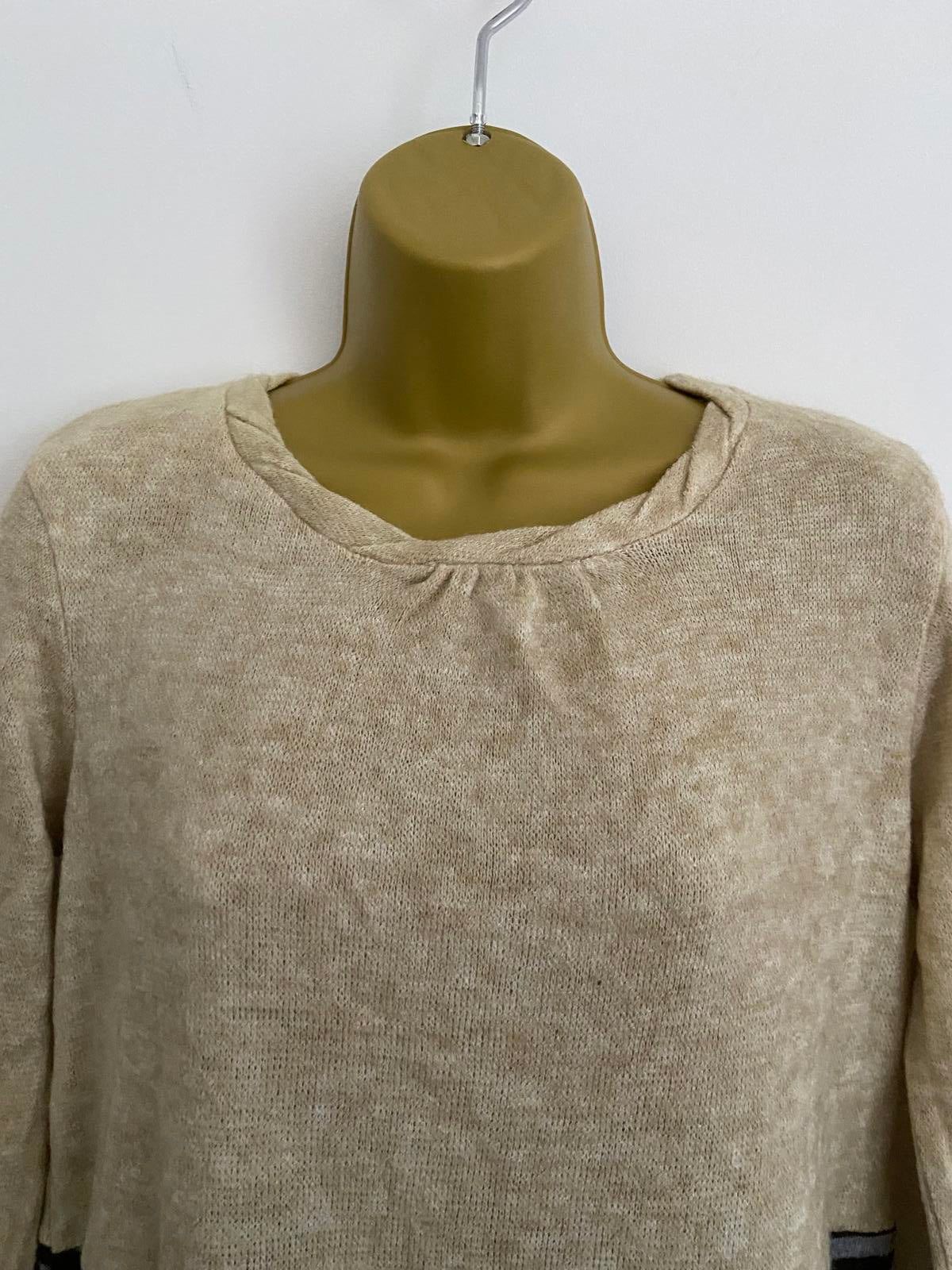 Pleasurable Journey Unique Colour Block Jumper/Sweater - Size S