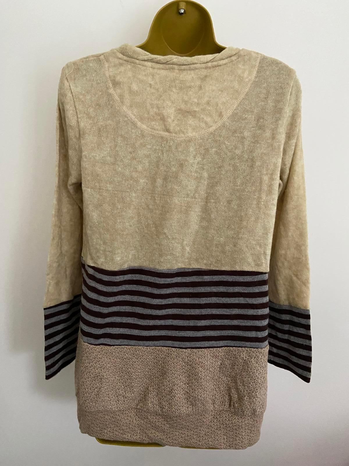 Pleasurable Journey Unique Colour Block Jumper/Sweater - Size S