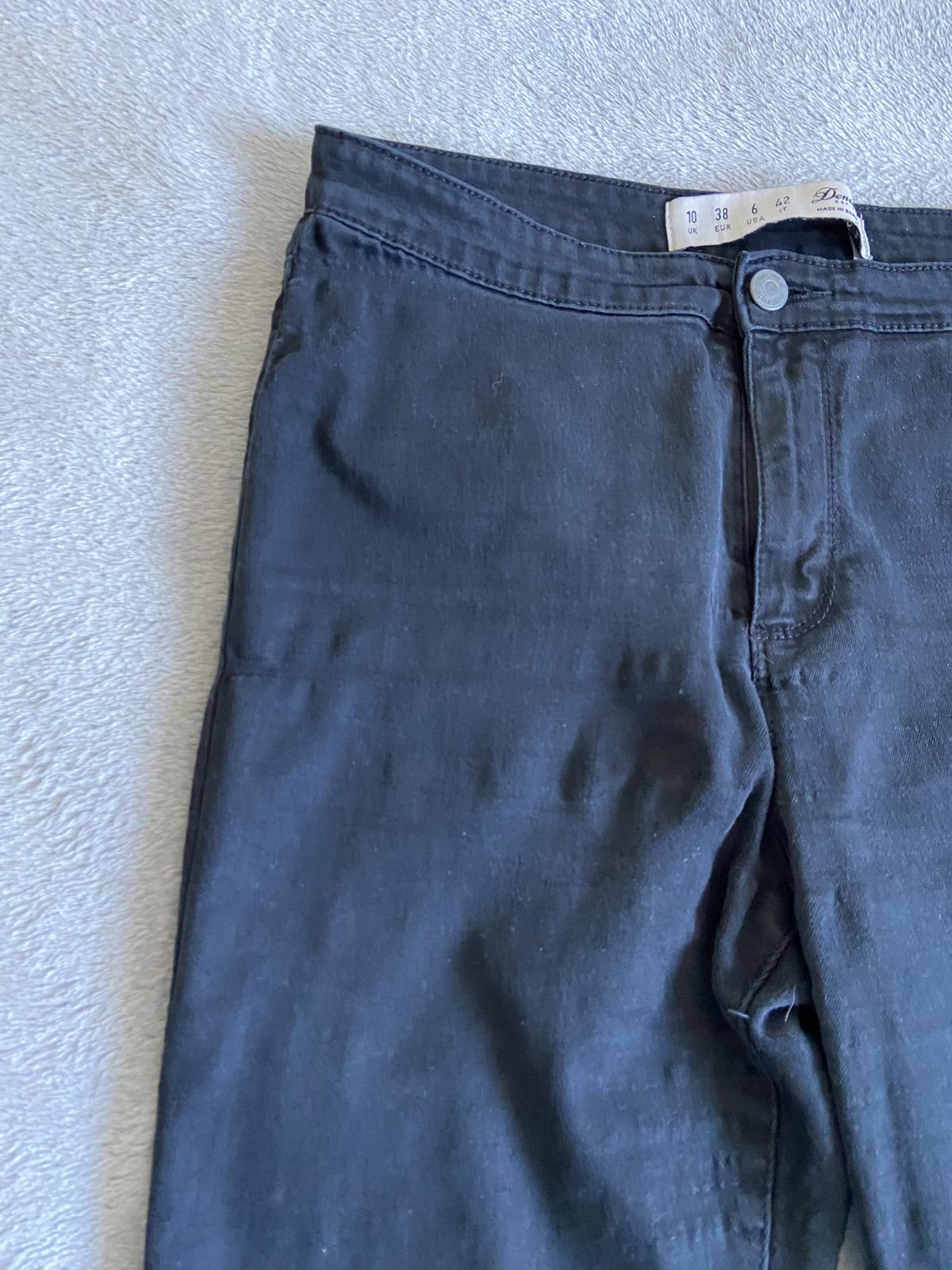 Denim & Co Size 10 Black Skinny Jeans 30L Cotton Blend High Waist Denim