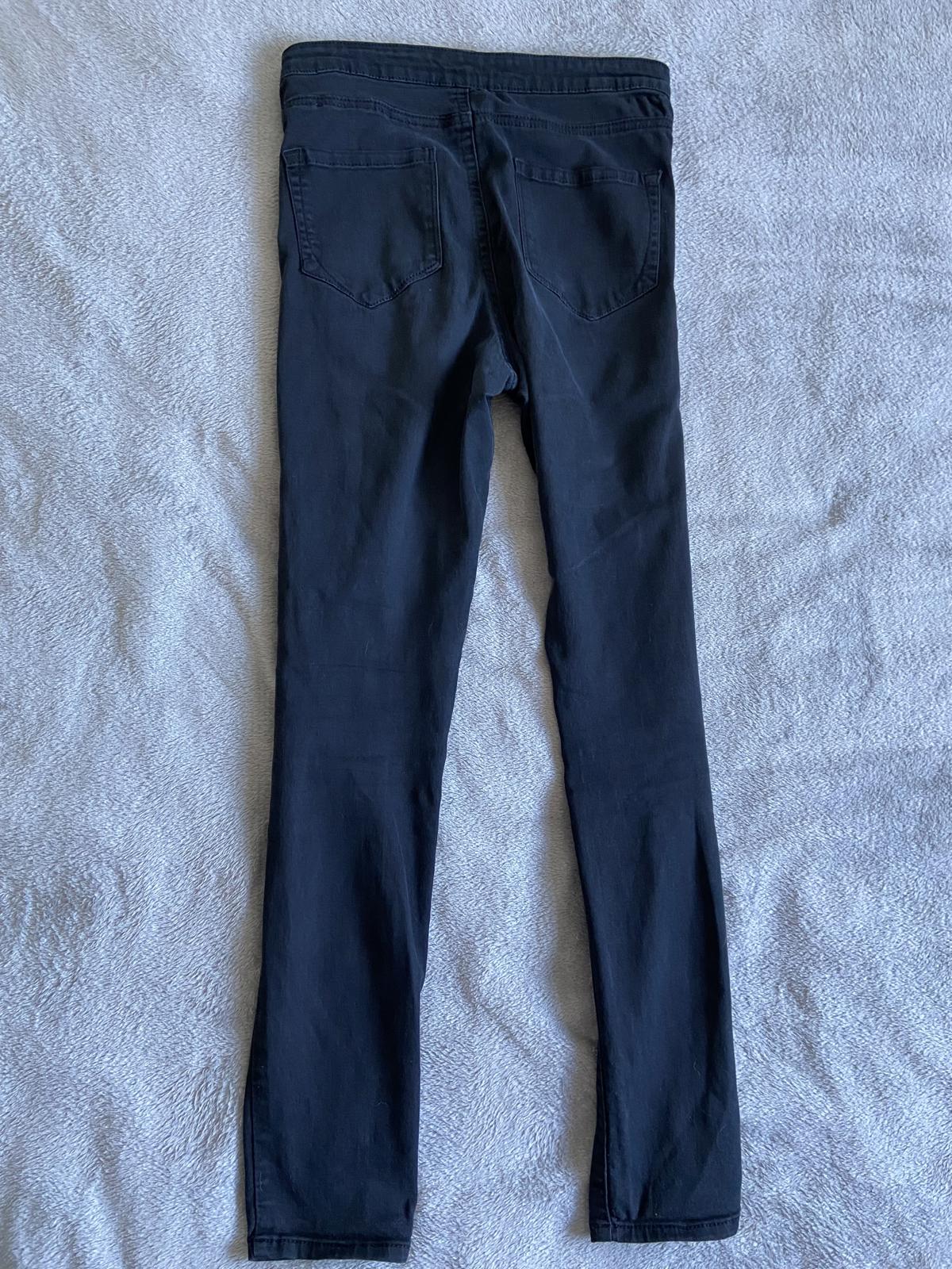 Denim & Co Size 10 Black Skinny Jeans 30L Cotton Blend High Waist Denim
