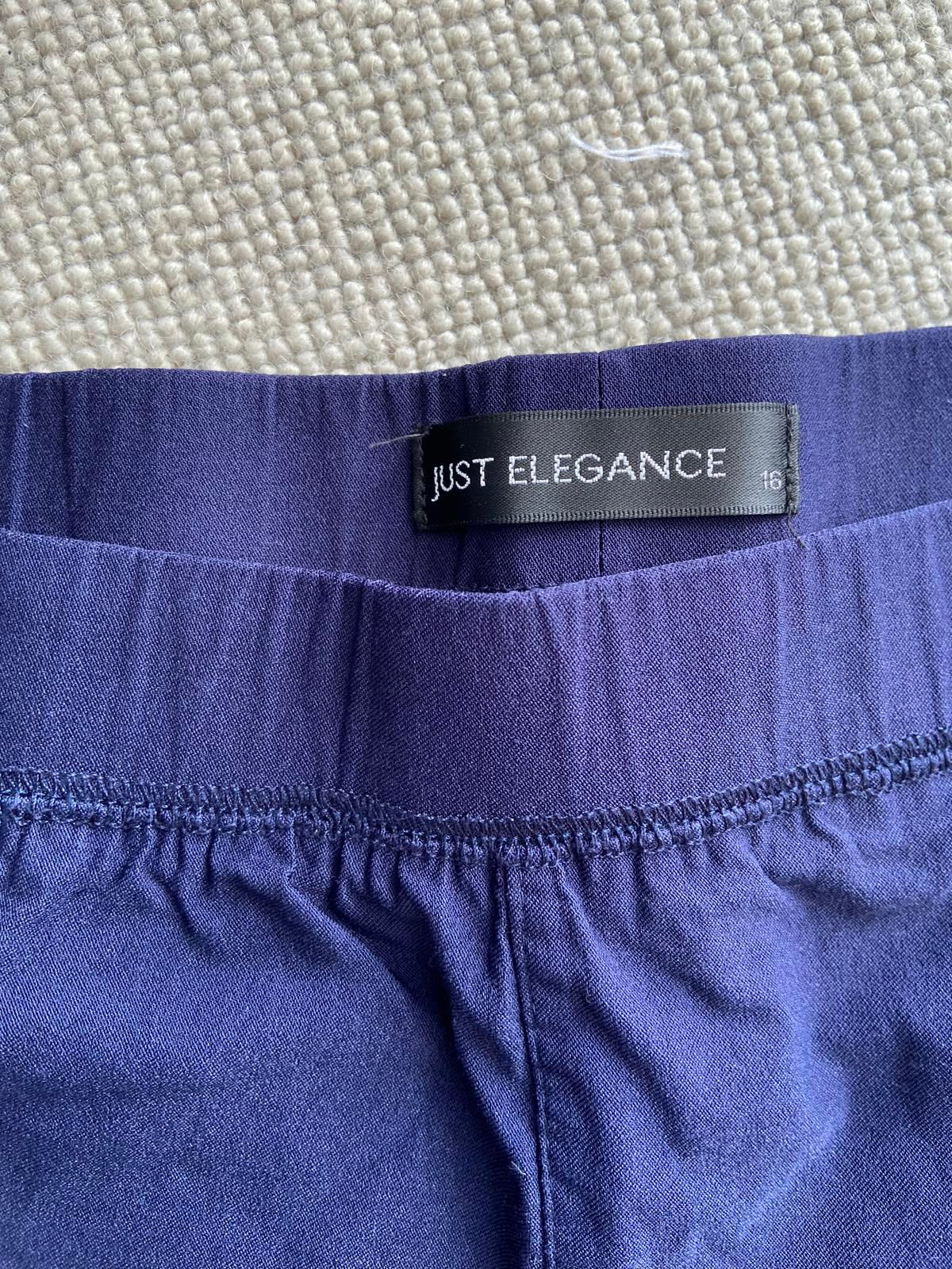 Just Elegance Size 16 Blue Embroidered Trousers with Sequins