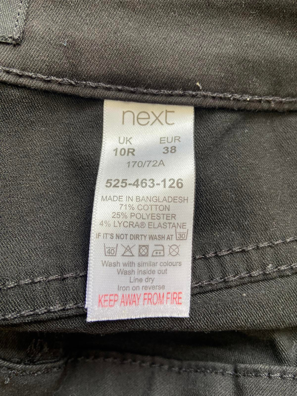 Next Size 10 Black Lightweight Stretch Jeans