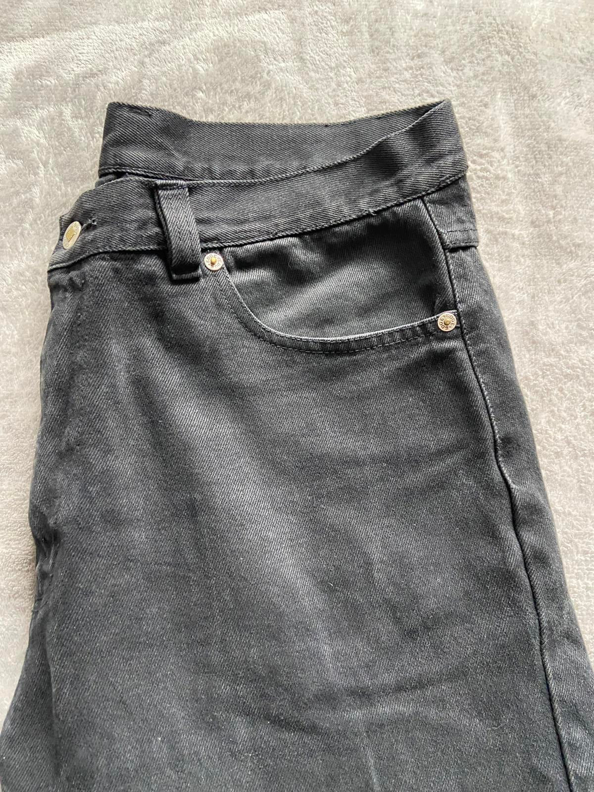 Edge Jeans Men's Size 34W 31L Black Heavyweight 100% Cotton Straight Leg Jeans