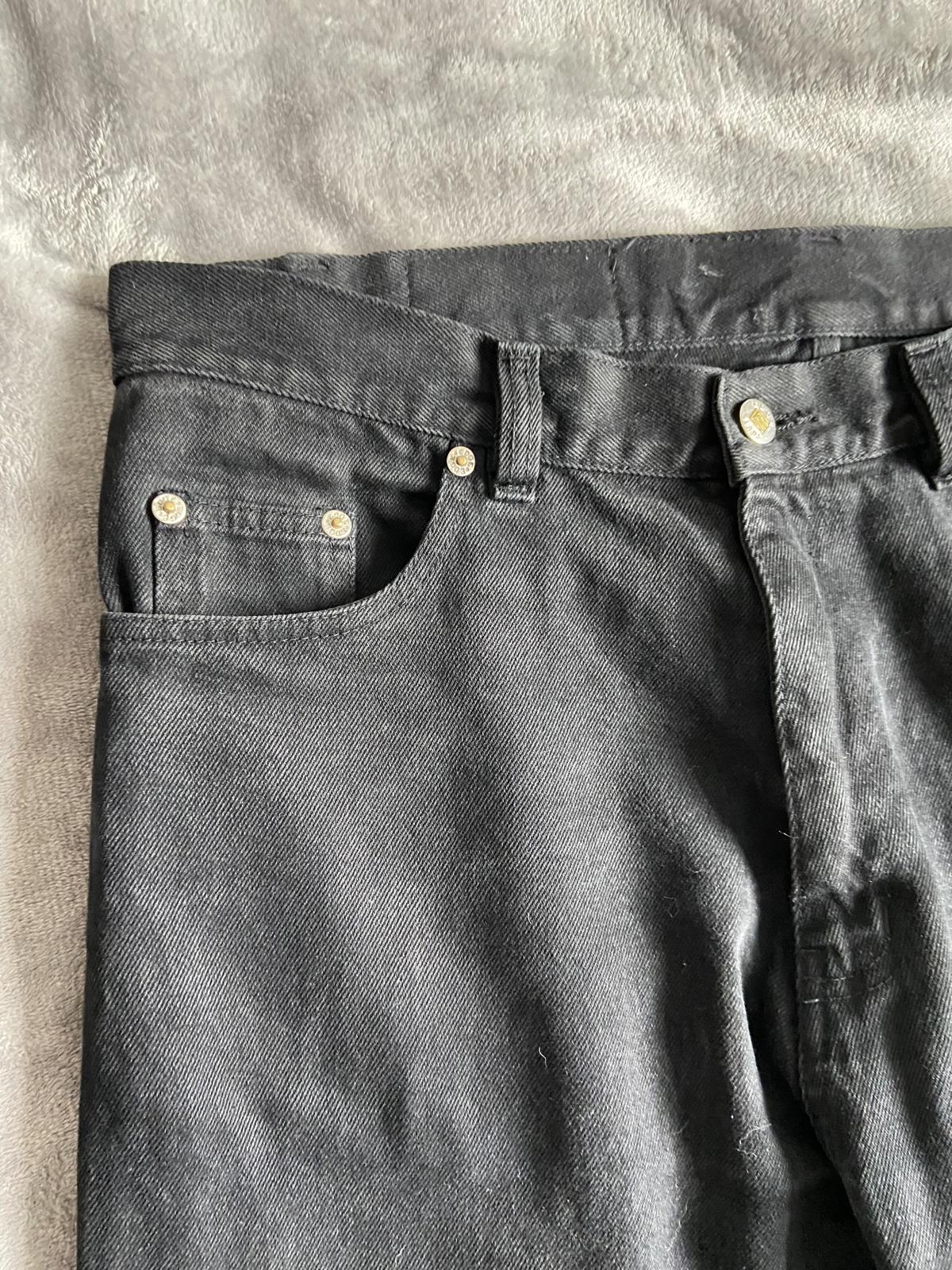 Edge Jeans Men's Size 34W 31L Black Heavyweight 100% Cotton Straight Leg Jeans