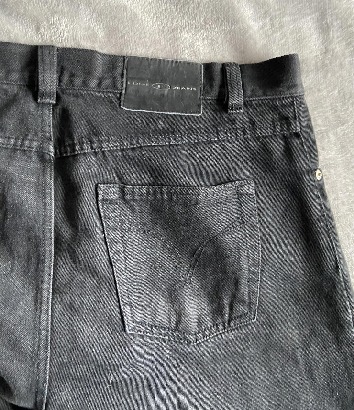 Edge Jeans Men's Size 34W 31L Black Heavyweight 100% Cotton Straight Leg Jeans