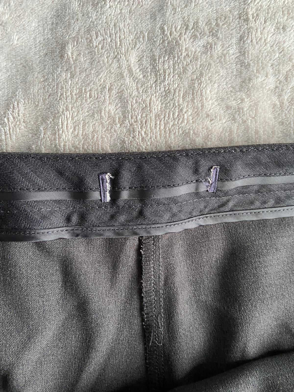 Size 20 Black Wide Leg Smart Trousers 29" Leg Faux Pocket Detail
