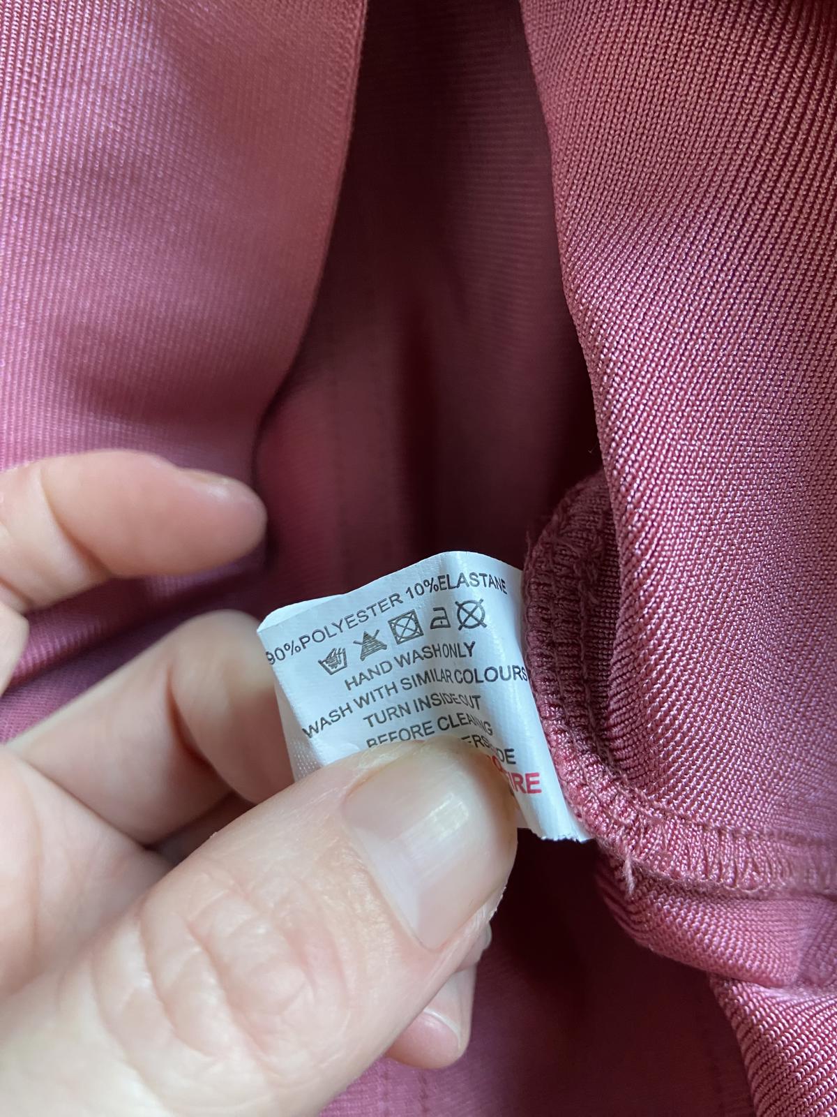 PrettyLittleThing Size 12 Pink Steampunk Corset Style Bodycon Mini Dress