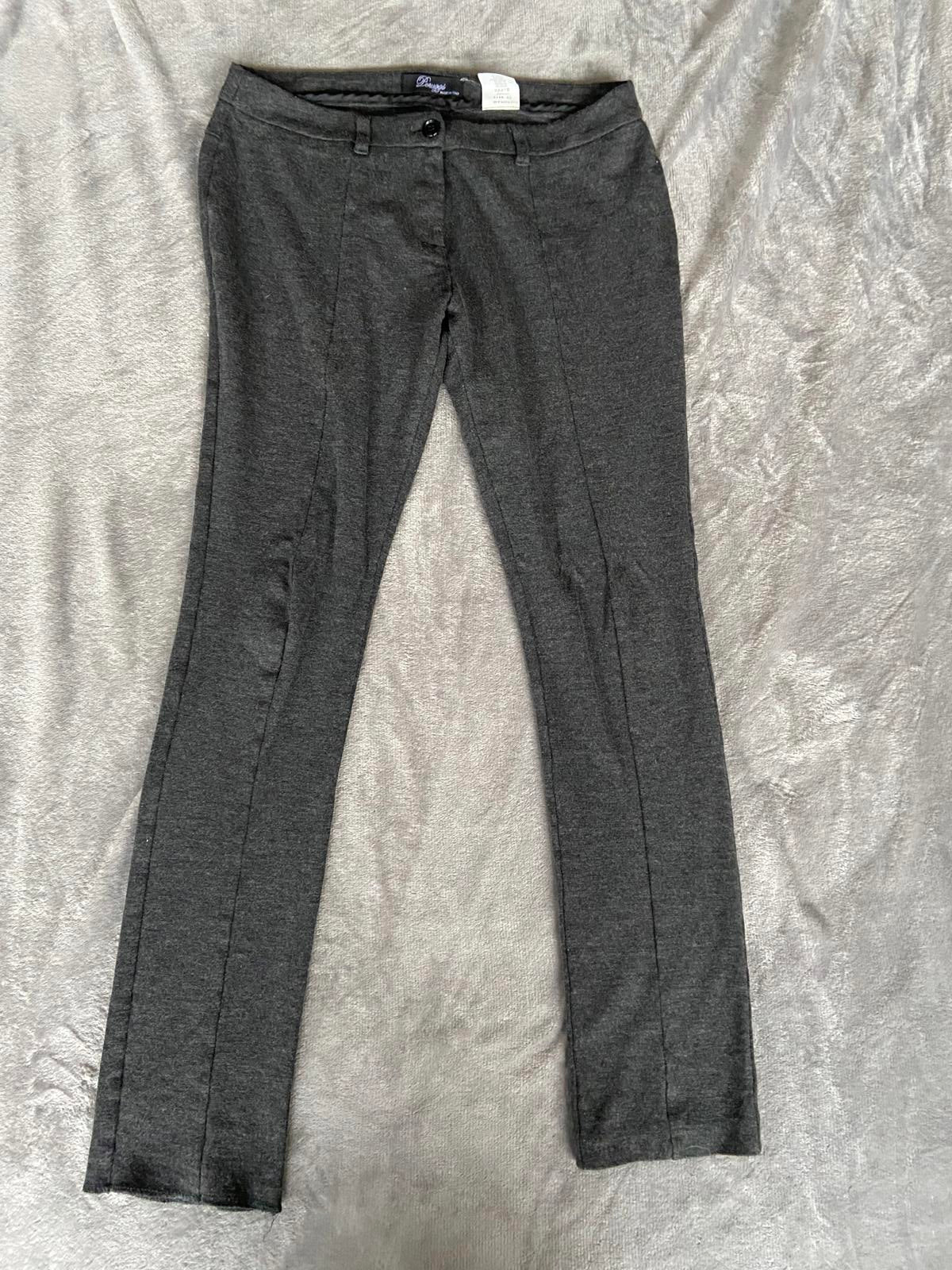 Pezzi Italian Ladies Dark Grey Tailored Trousers - W40, Viscose Blend