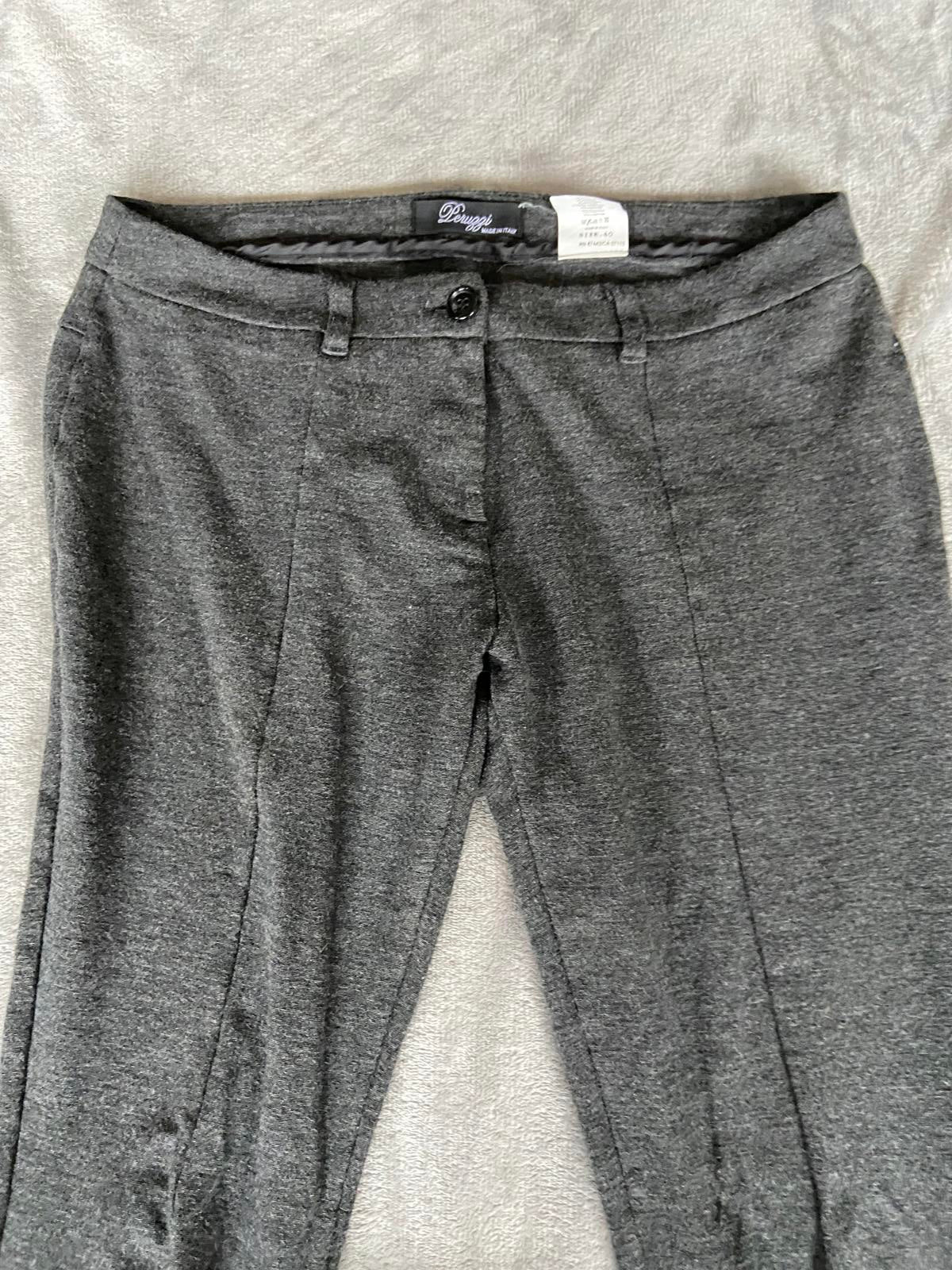 Pezzi Italian Ladies Dark Grey Tailored Trousers - W40, Viscose Blend