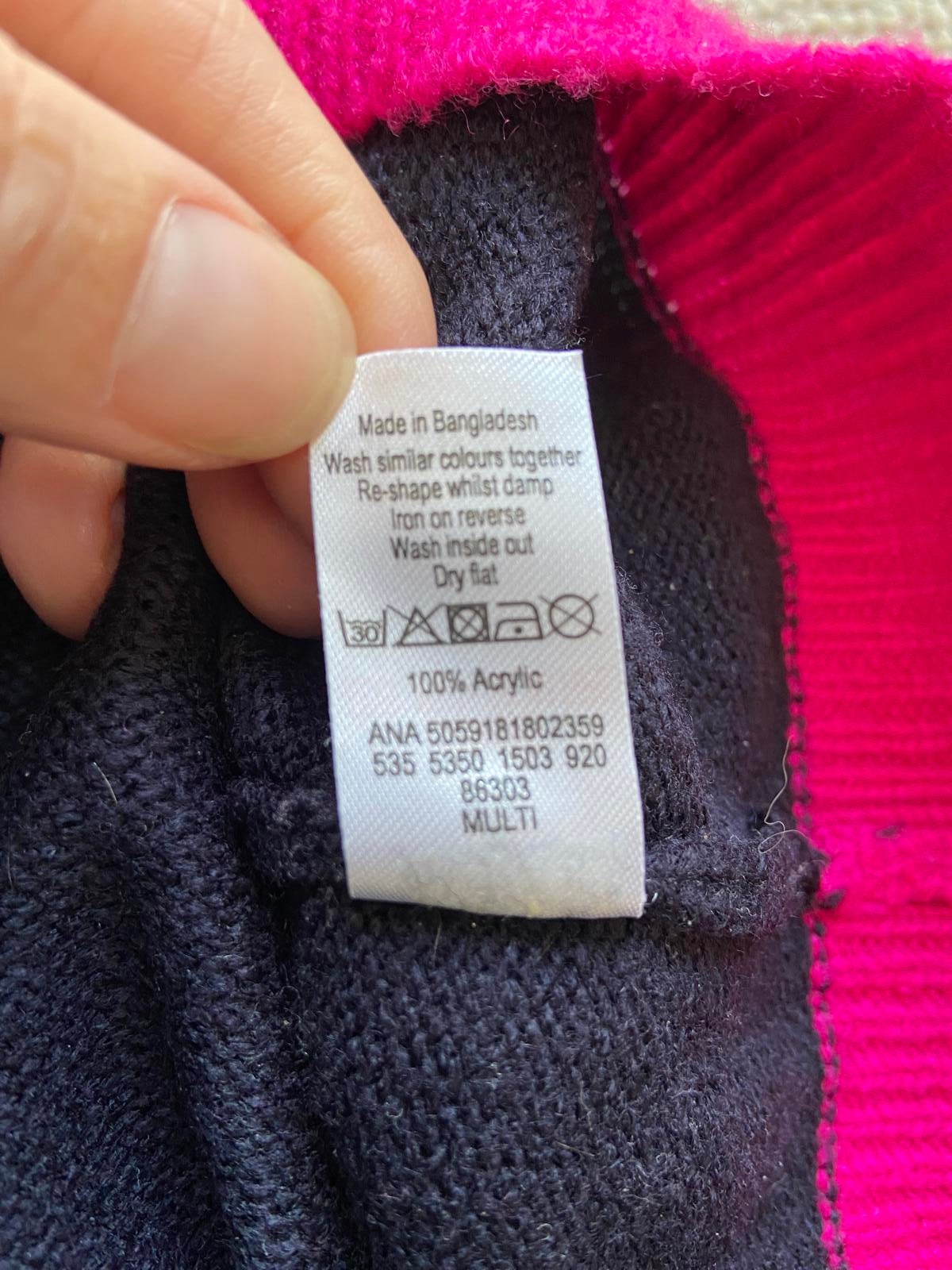 George Size Medium Colour-Block Sweater