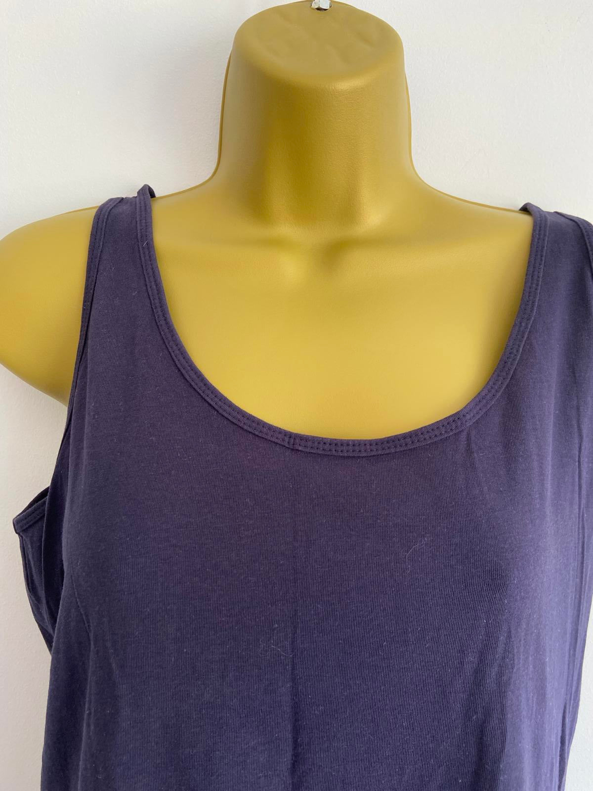Primark Size L (14-16) Navy Sleeveless Top
