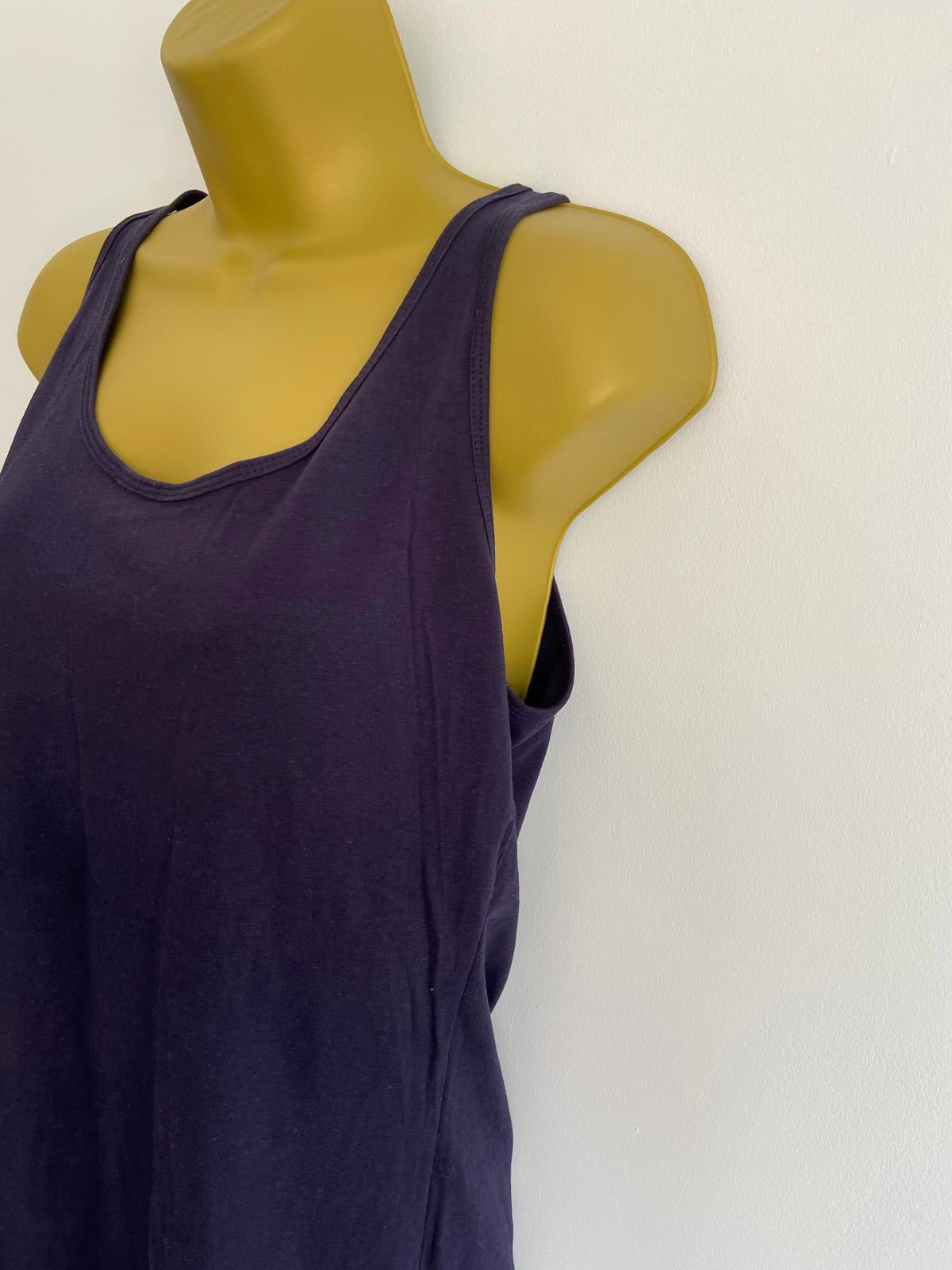 Primark Size L (14-16) Navy Sleeveless Top