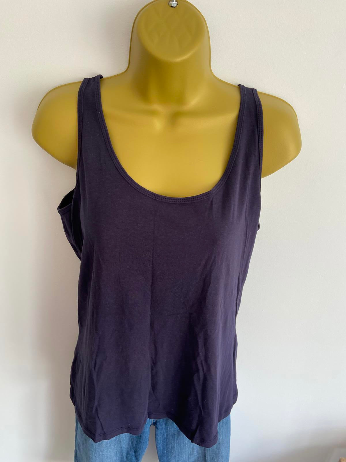 Primark Size L (14-16) Navy Sleeveless Top