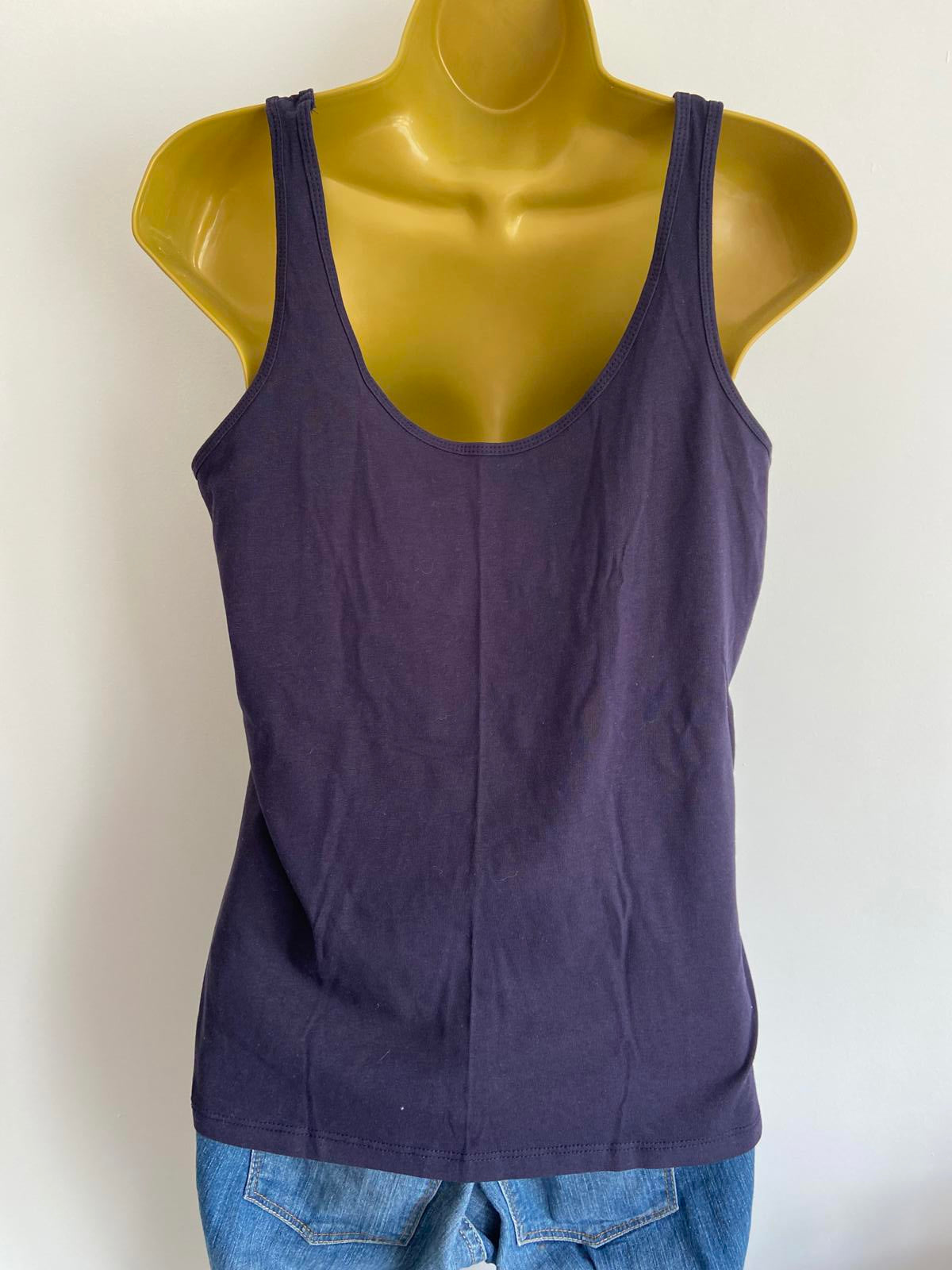 Primark Size L (14-16) Navy Sleeveless Top
