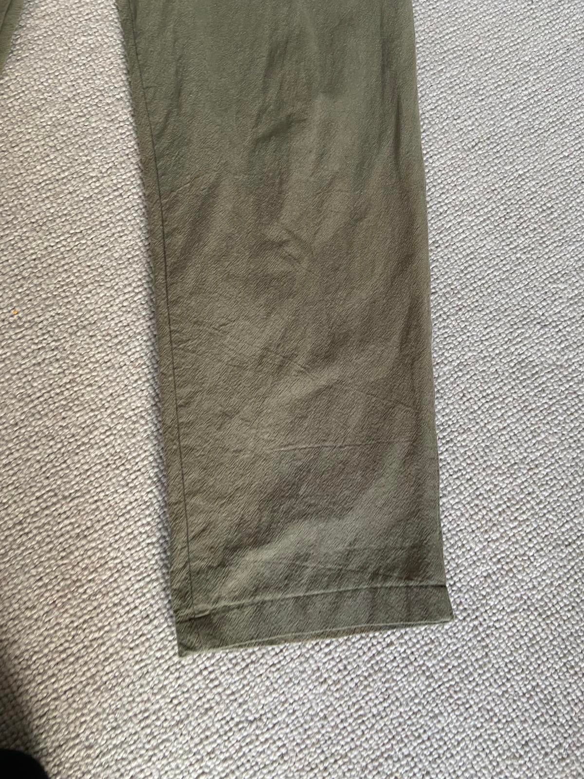 IZABEL London Size 12 Khaki Green High Waist Trousers