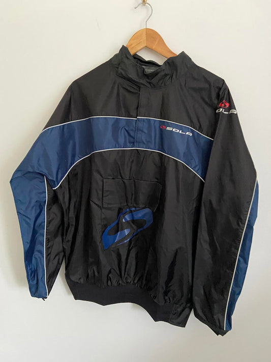 Sola Size Medium Black & Blue Sailing Dinghy Smock Jacket Neoprene Seals