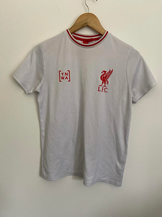 L.F.C. Primark Age 12-13 White Liverpool FC YNWA Football T-Shirt Logo Top