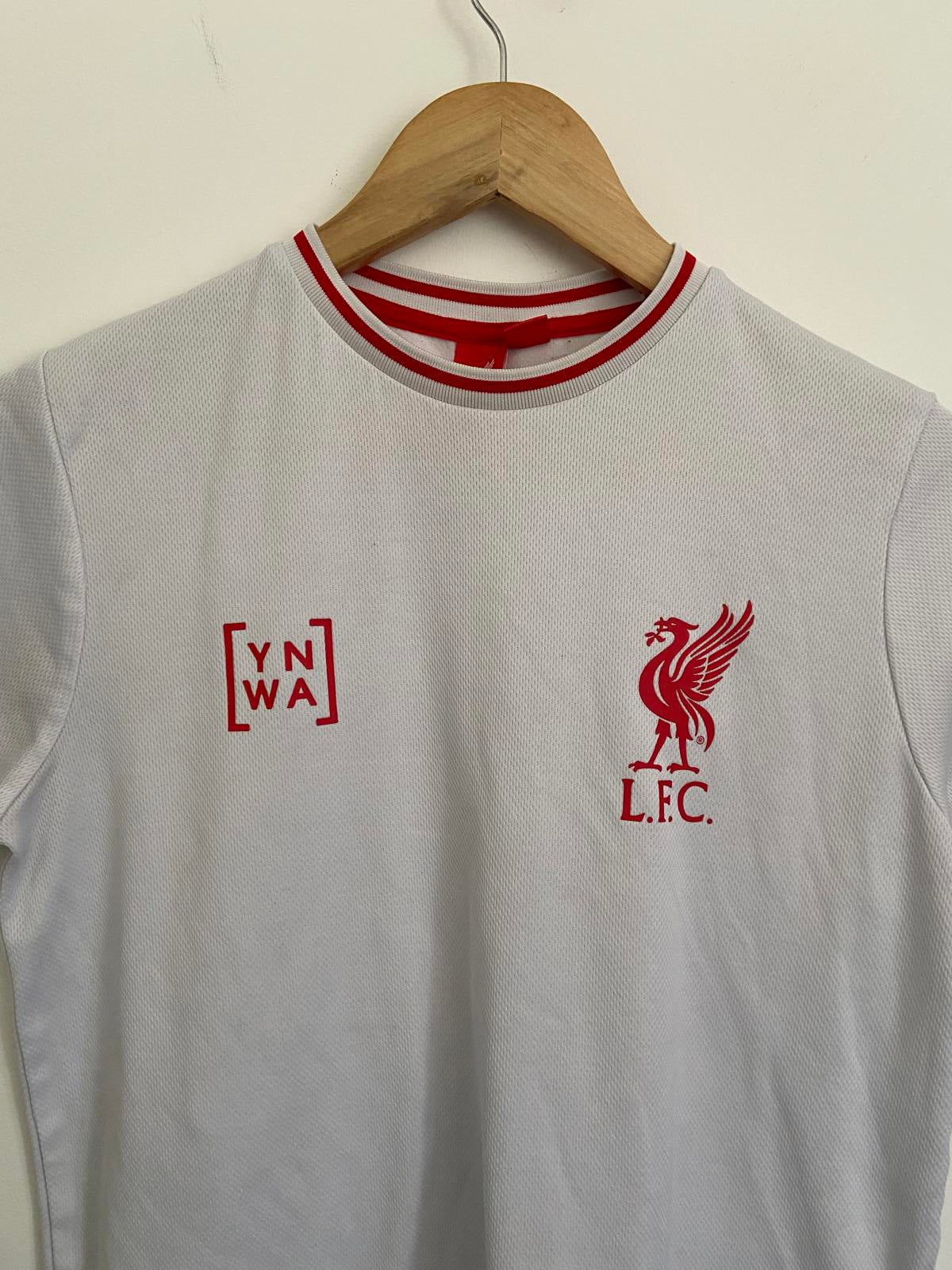 L.F.C. Primark Age 12-13 White Liverpool FC YNWA Football T-Shirt Logo Top