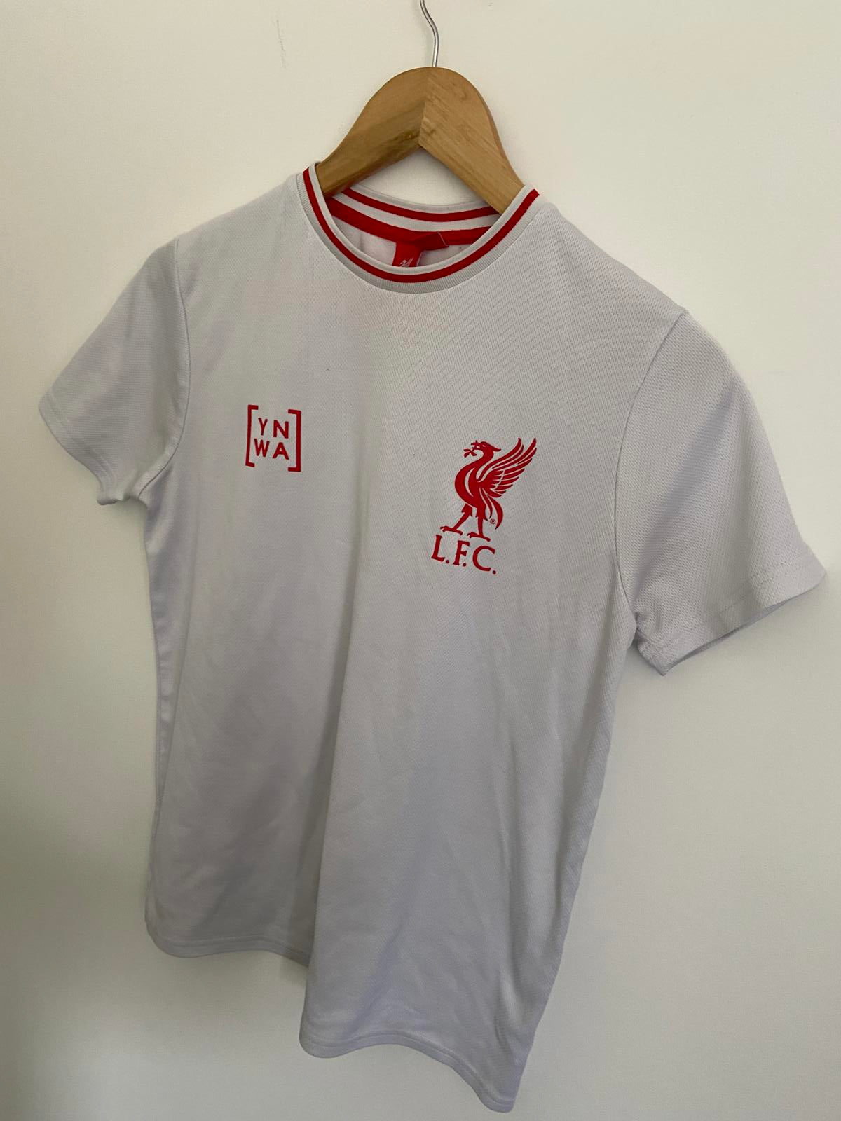 L.F.C. Primark Age 12-13 White Liverpool FC YNWA Football T-Shirt Logo Top