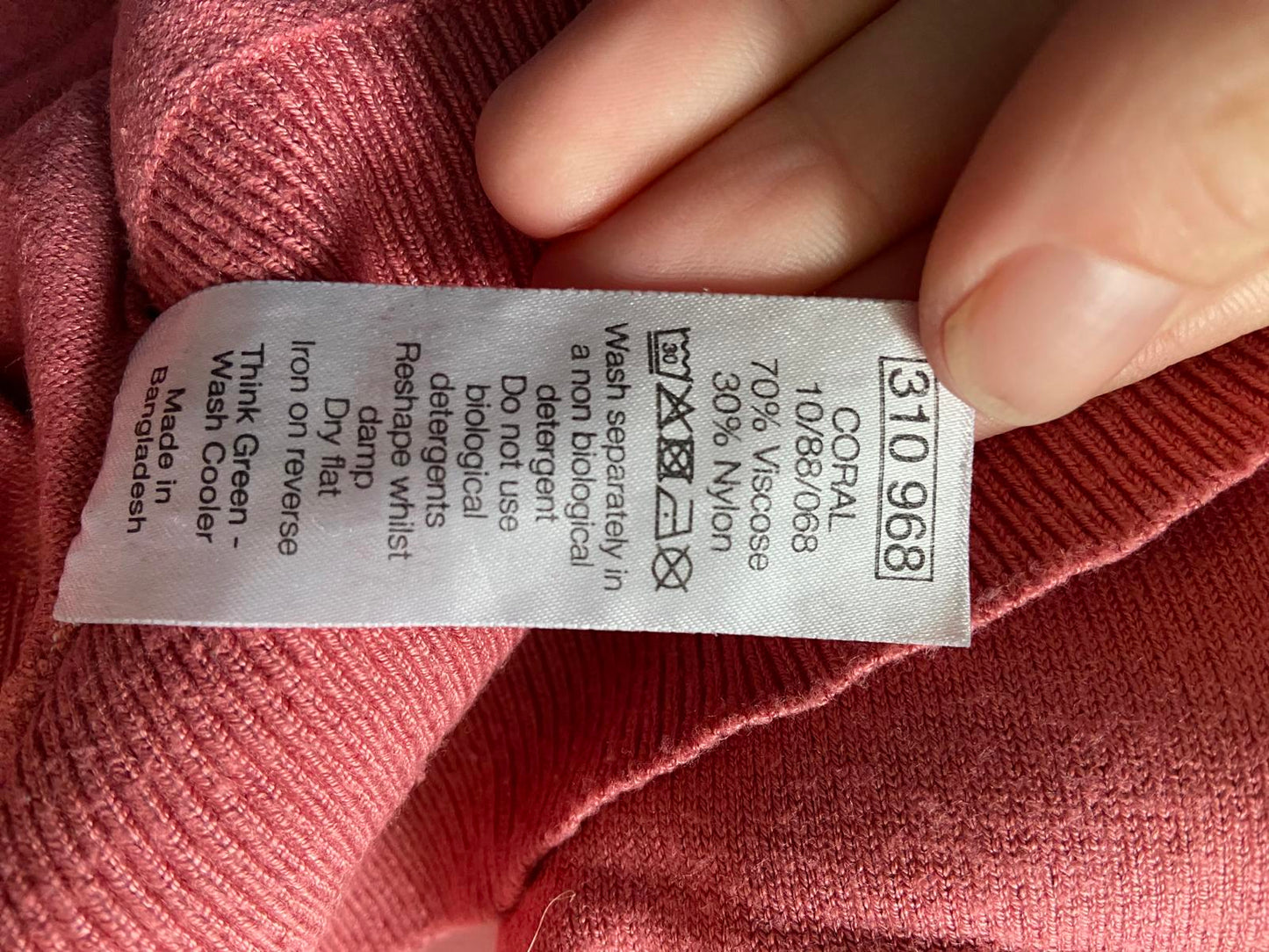 M&Co Ladies Soft Pink Lightweight Jumper - Round Neck, Balloon Sleeves, Size 10