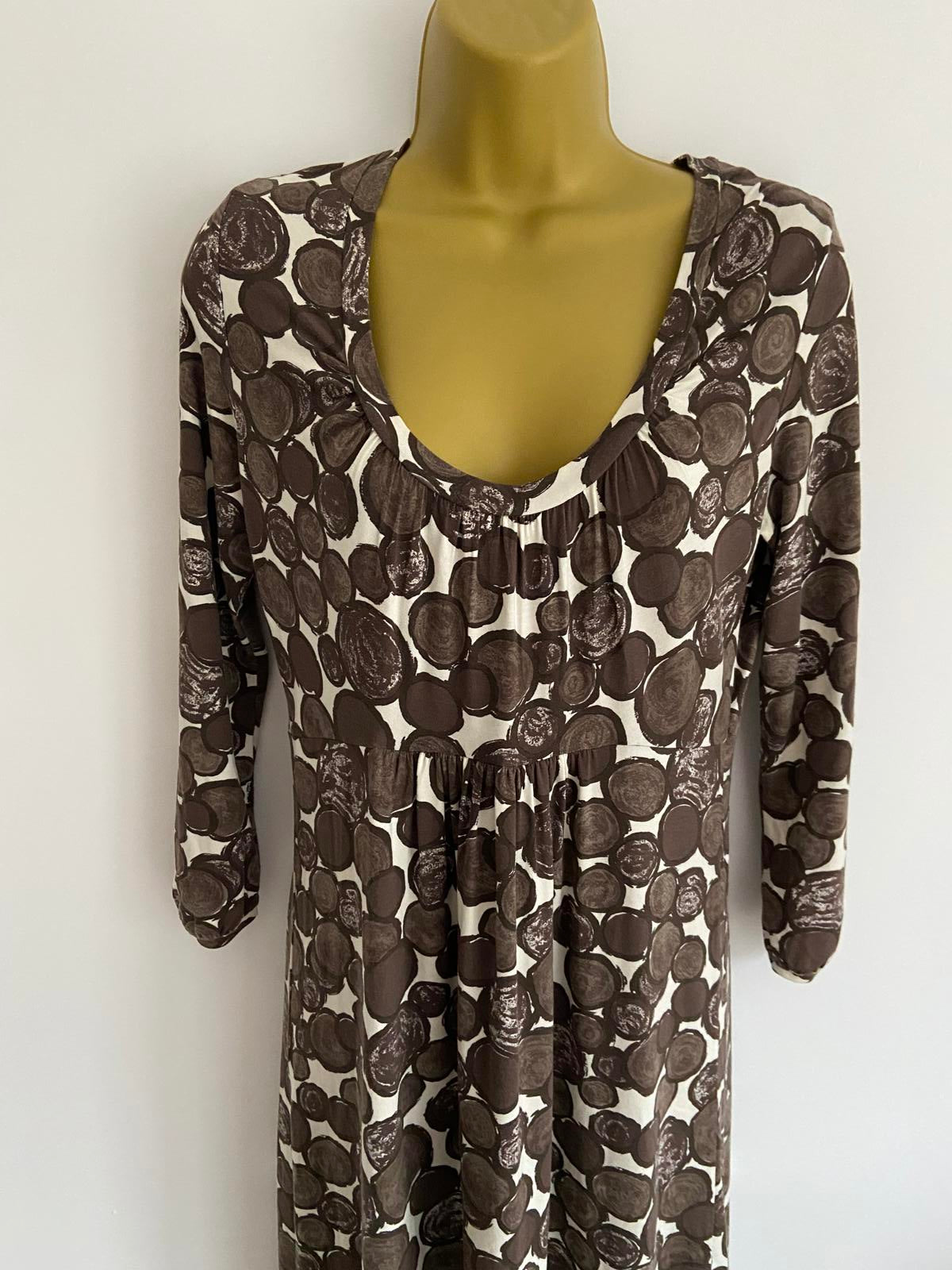 Boden Size 12L Polka Dot Stretchy Dress