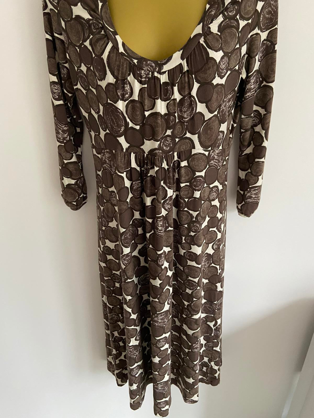 Boden Size 12L Polka Dot Stretchy Dress