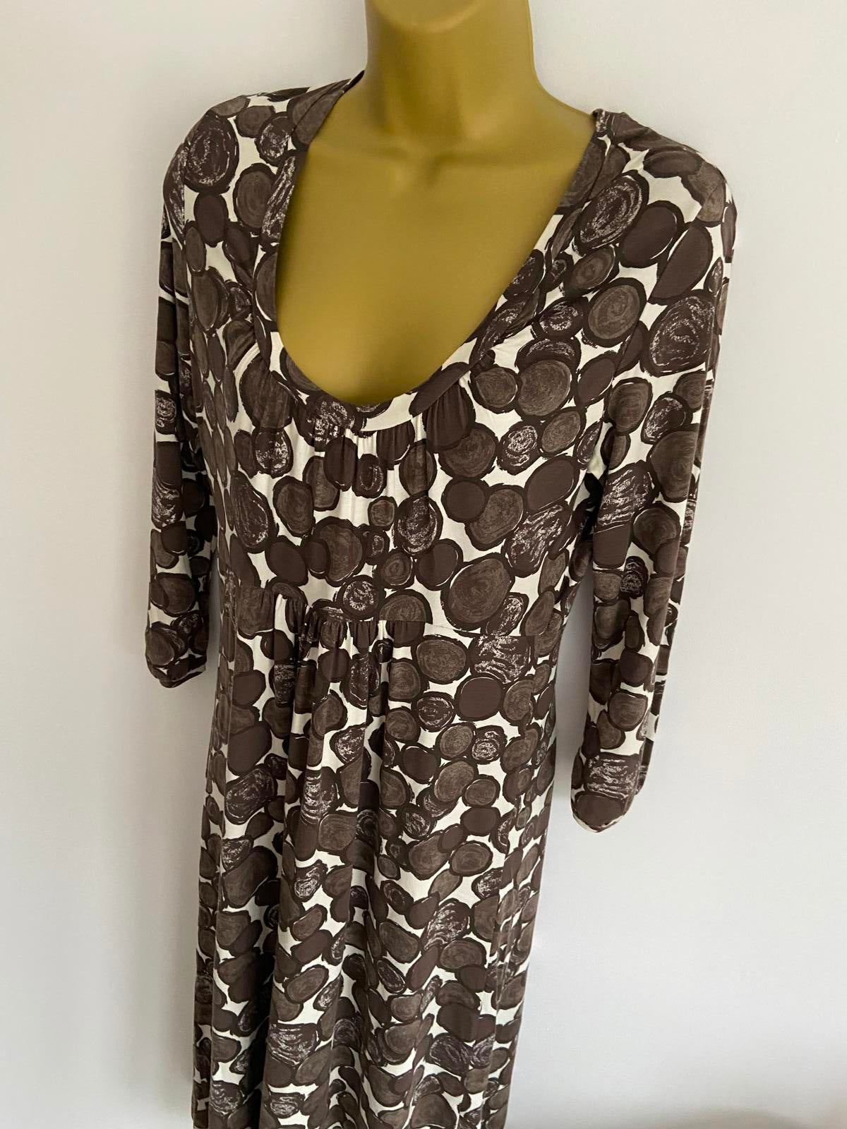Boden Size 12L Polka Dot Stretchy Dress