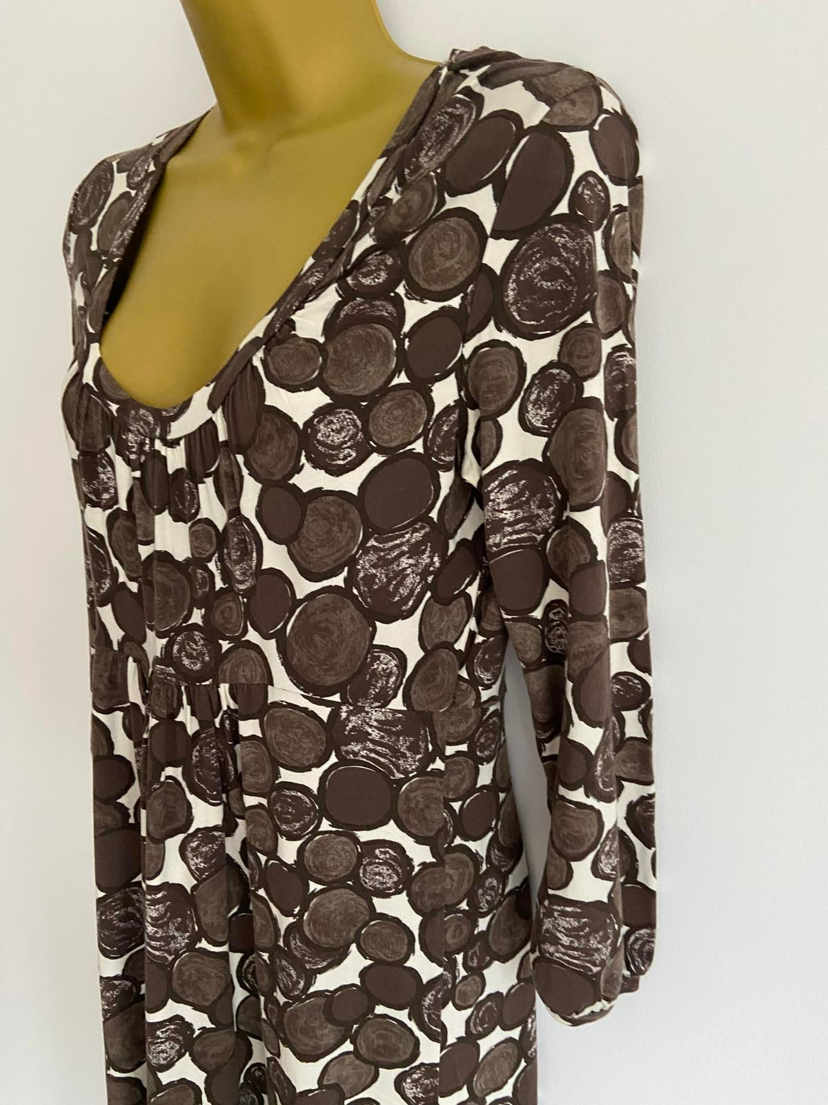 Boden Size 12L Polka Dot Stretchy Dress