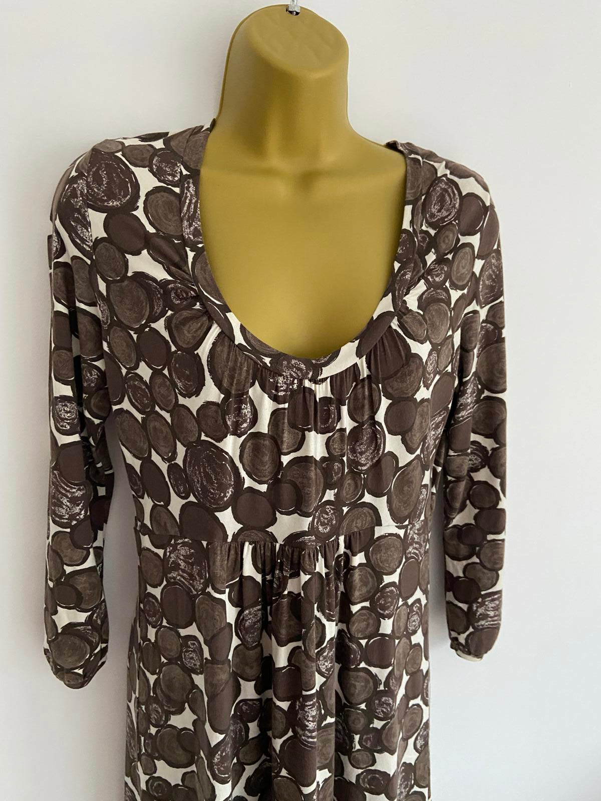 Boden Size 12L Polka Dot Stretchy Dress