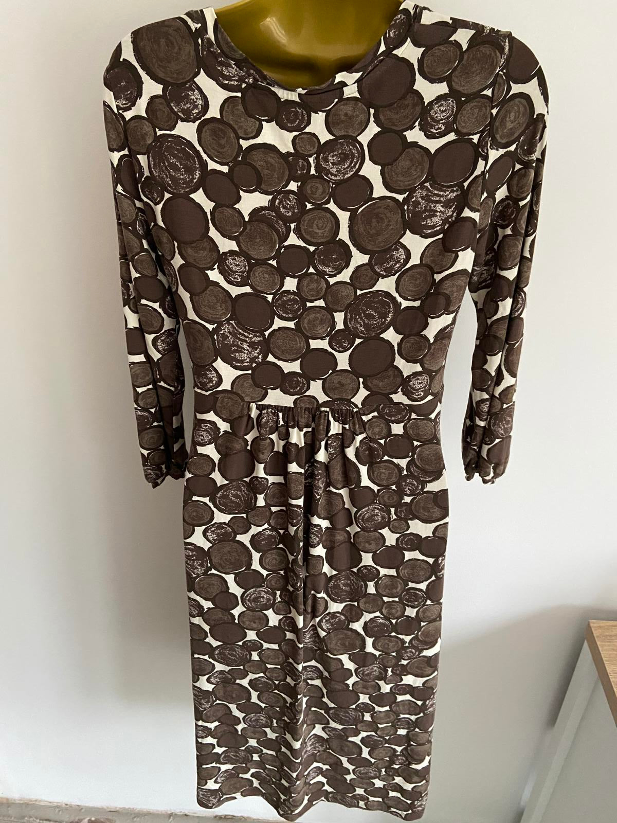 Boden Size 12L Polka Dot Stretchy Dress
