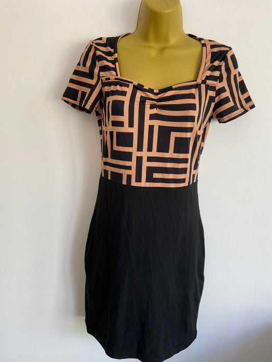 Unbranded Two-Tone Sleeveless Dress - Size Small