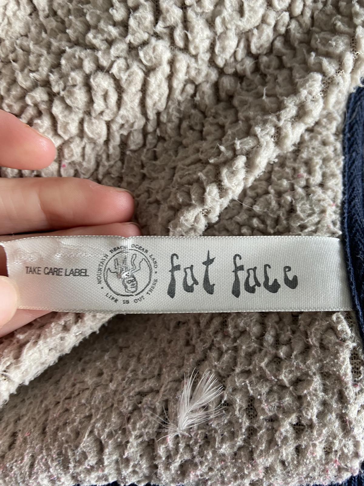 Fat Face Size 10 Navy Blue Padded Body Warmer Gilet Zip & Popper Vest