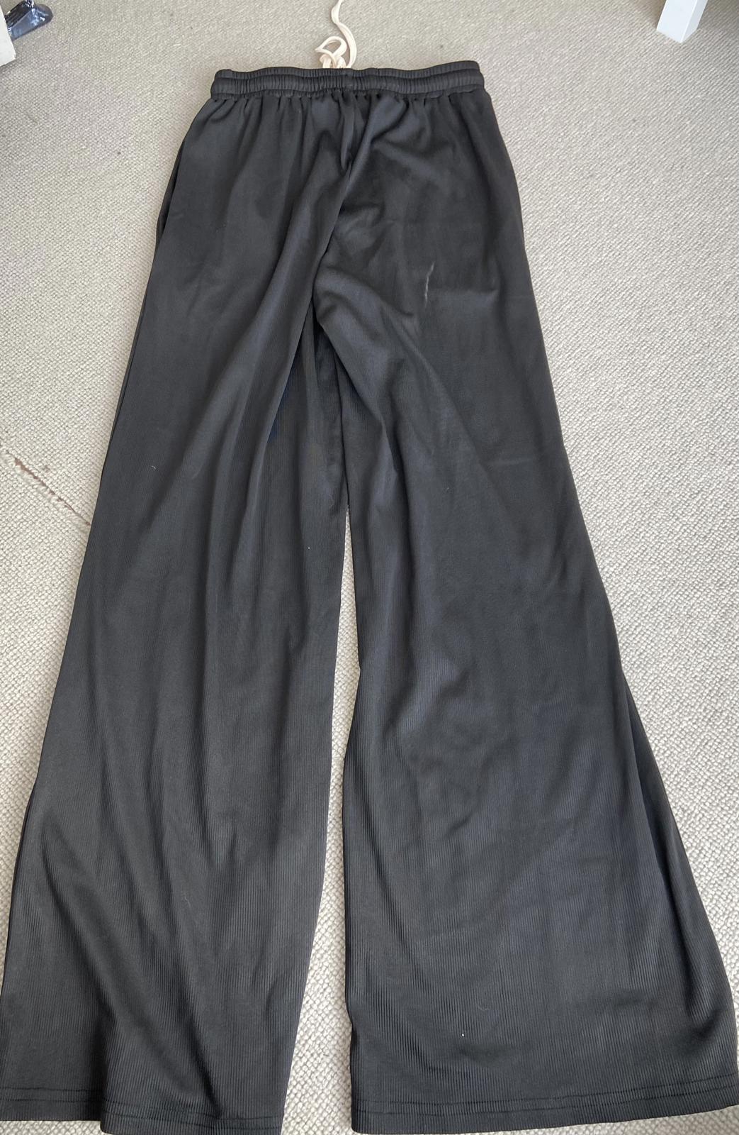 Unbranded Size Small Black Wide-Leg Trousers