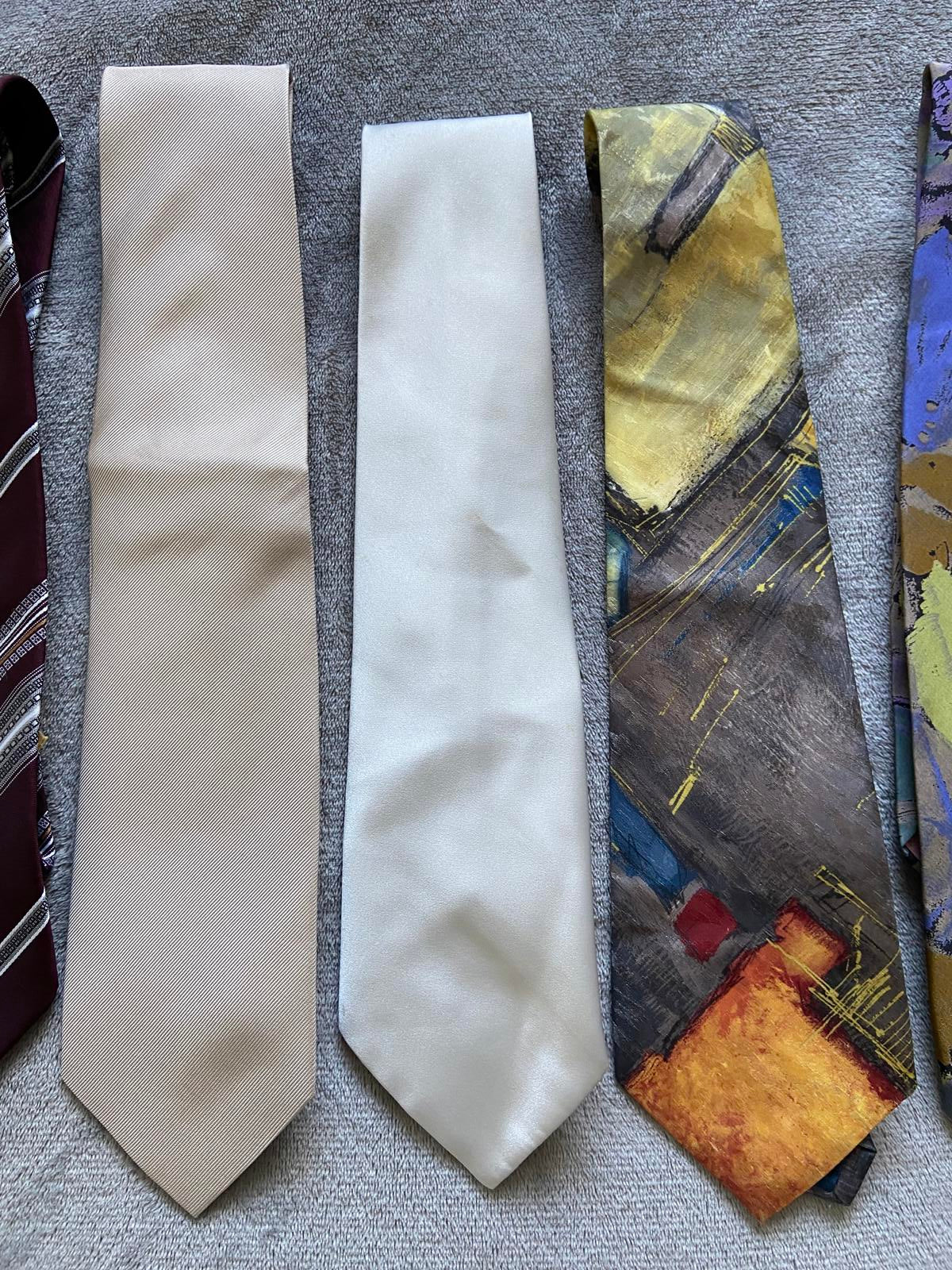 6 Men’s Vintage Ties Bundle Next C&A Gianni Rivera Upcycling Repair Project