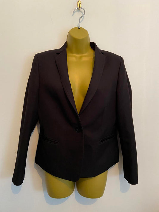 Brook Tavern Ladies Black Tailored Blazer - Single Button, Size 10R, Workwear