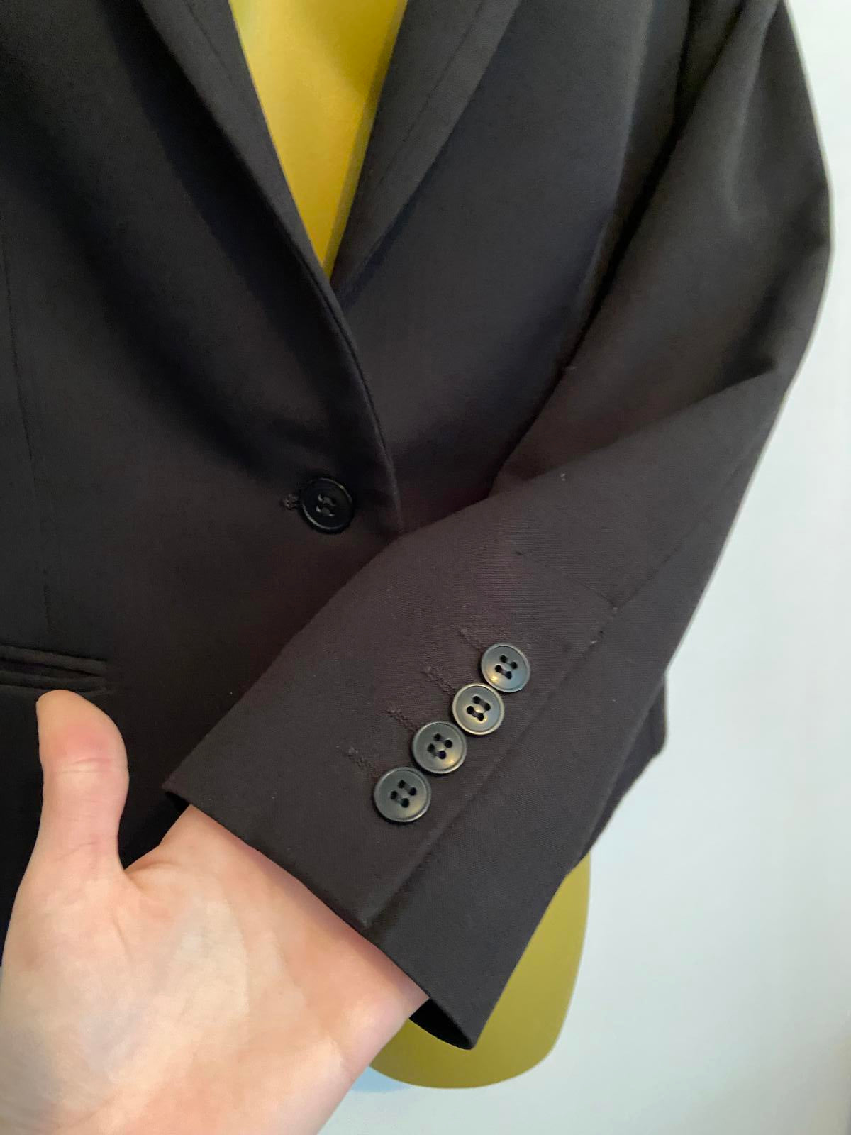 Brook Tavern Ladies Black Tailored Blazer - Single Button, Size 10R, Workwear