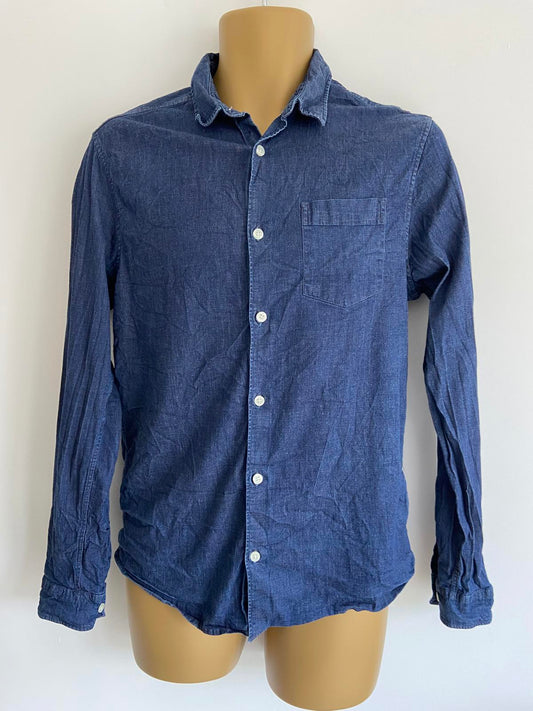 Burton Menswear London Thin Denim Shirt with Stretch