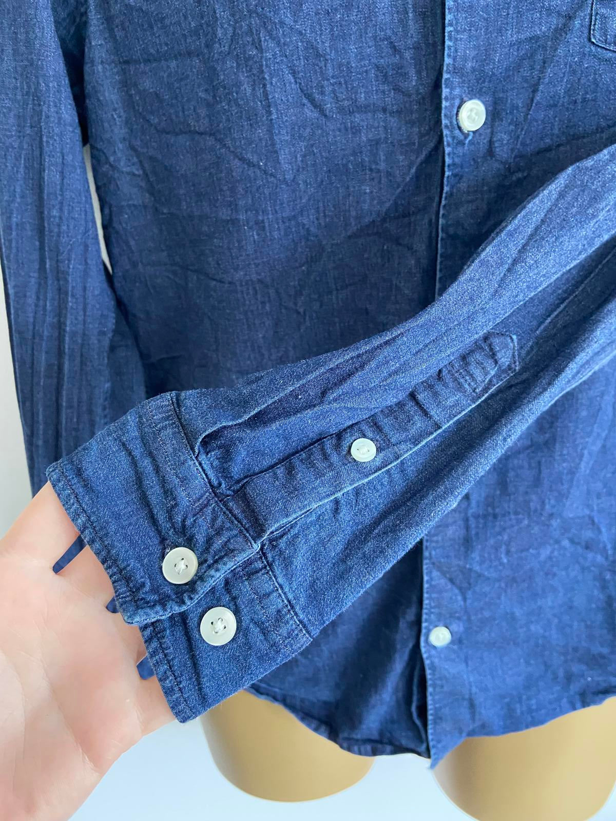 Burton Menswear London Thin Denim Shirt with Stretch