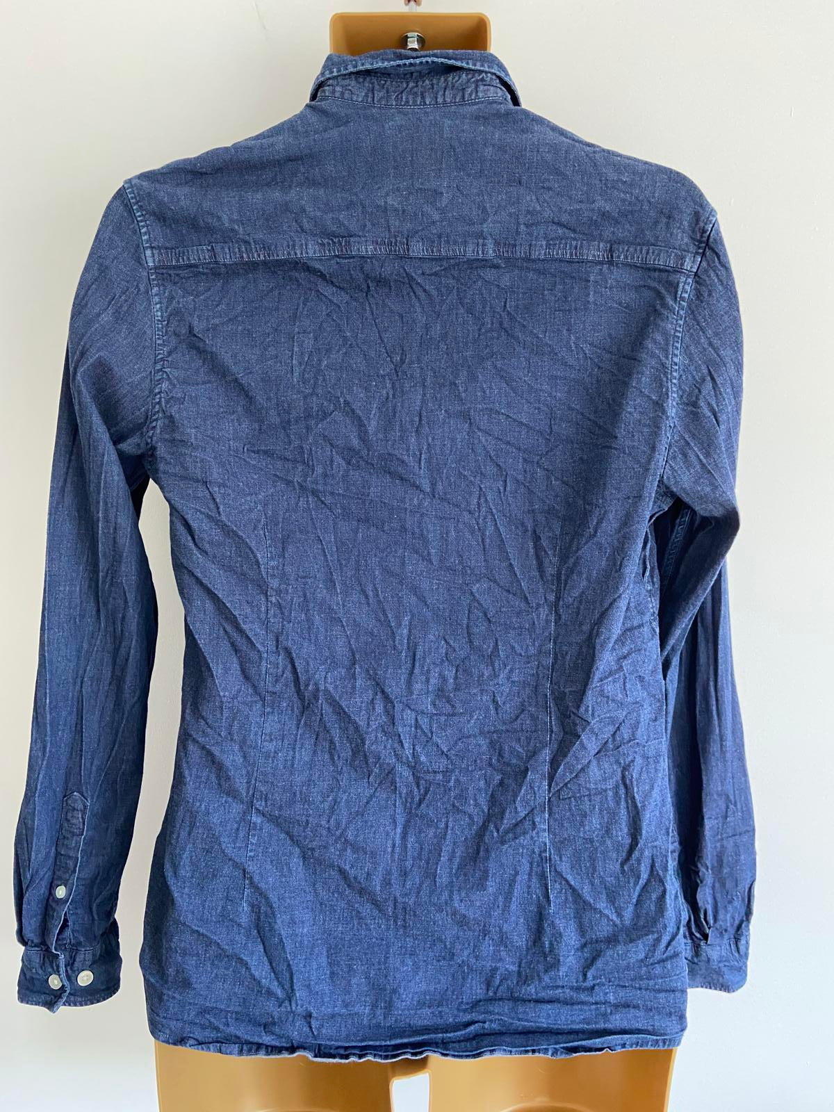 Burton Menswear London Thin Denim Shirt with Stretch