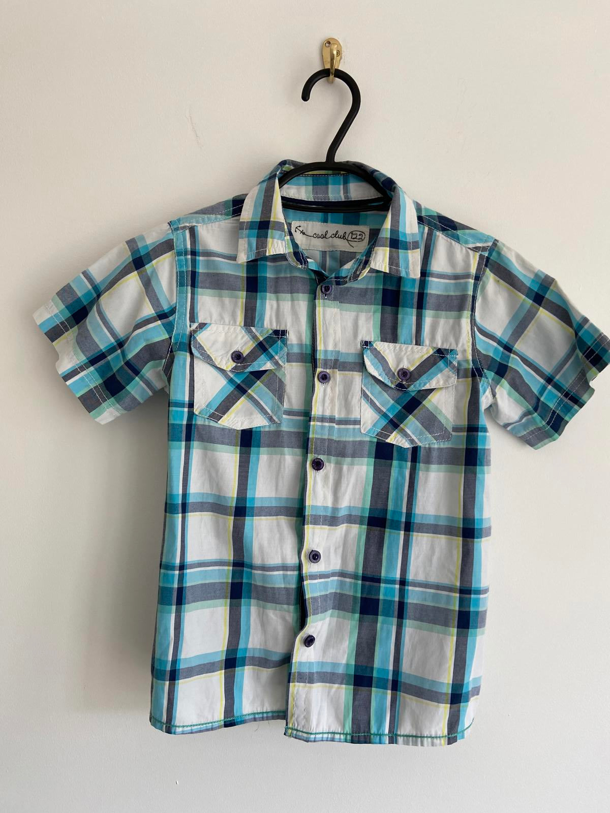 Boys' Tartan Lightweight Shirt, 9-10 Yrs