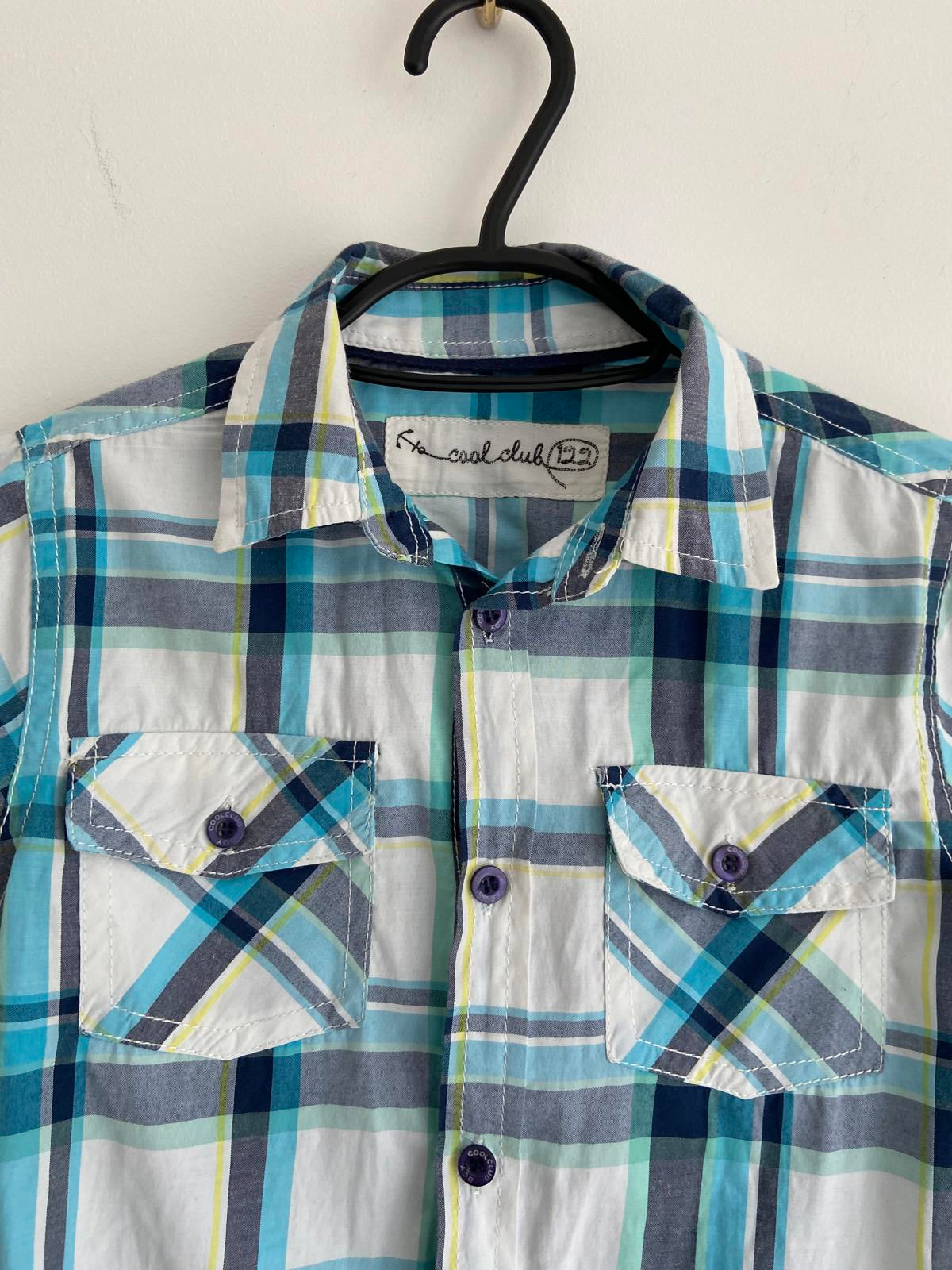 Boys' Tartan Lightweight Shirt, 9-10 Yrs